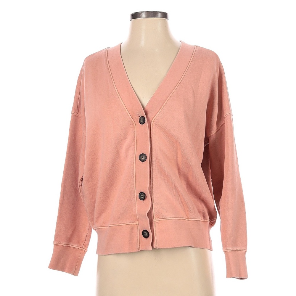 Madewell pink button down cardigan